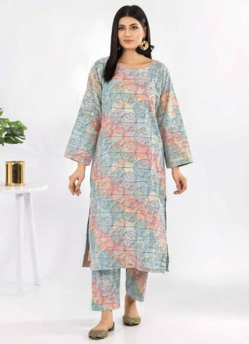 2-PIECE DIGITAL Pure Lawn Allover same shirt and same trousers