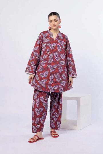 2-PIECE DIGITAL Pure Lawn Allover same shirt and same trousers